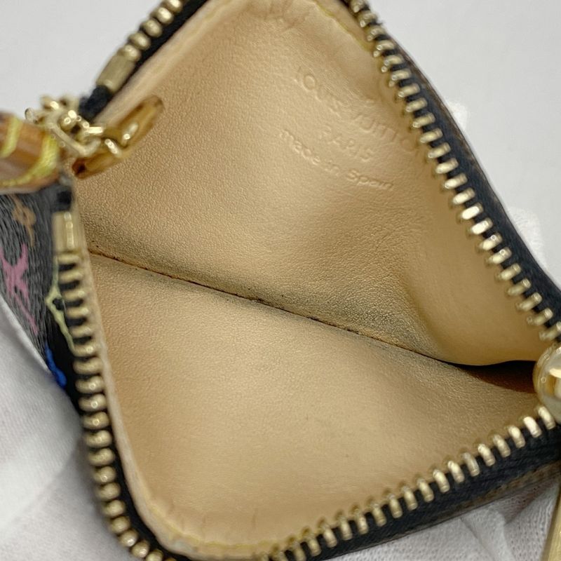 Louis Vuitton Coin Case Monogram Multicolor Pochette Cles M92654 Noir Black