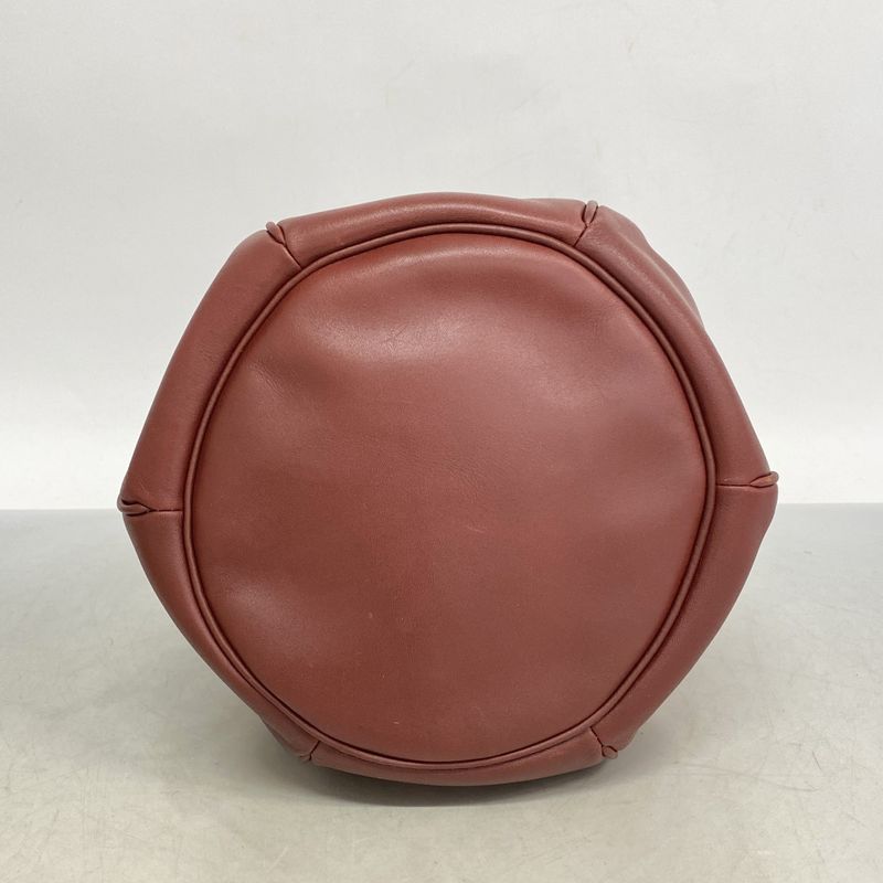 Cartier Shoulder Bag Must Leather Bordeaux Gold Hardware Women