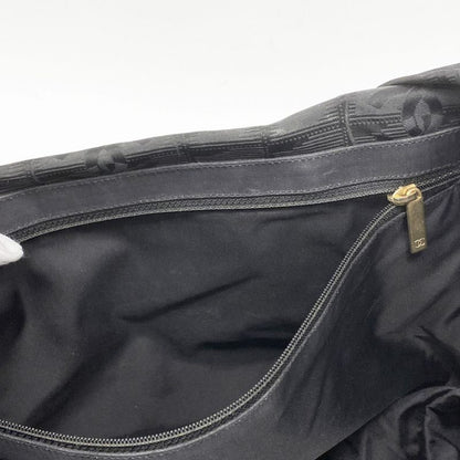 Chanel Tote New Travel Nylon Black Chien Pan Gold Hardware Women's
