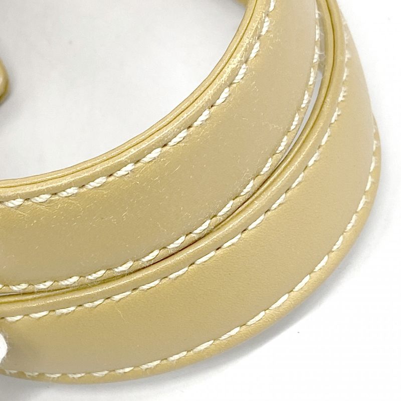 Chanel Tote Wild Stitch Lambskin Beige Gold Hardware Women's