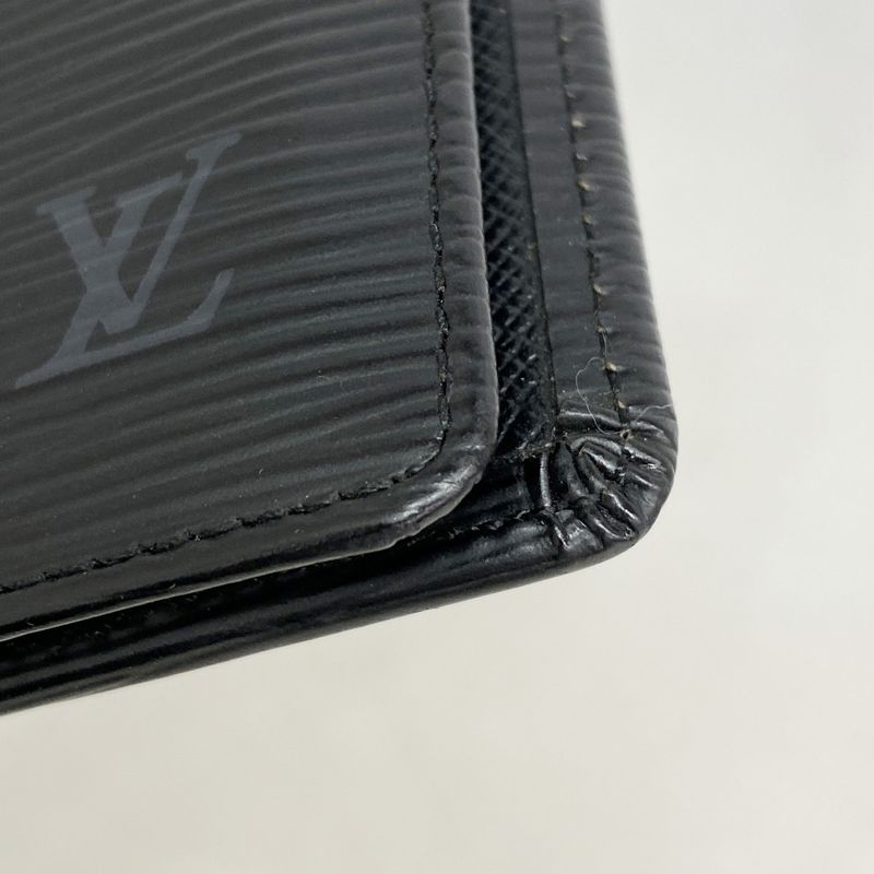 Louis Vuitton Epi Organizer De Poche Card Case M63582 Noir Black Men Women