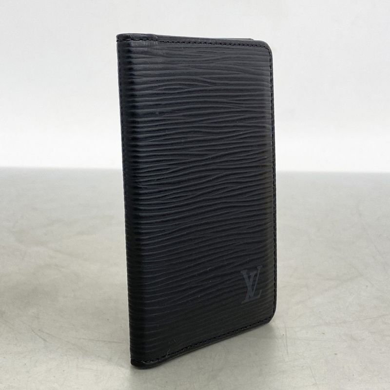 Louis Vuitton Epi Organizer De Poche Card Case M63582 Noir Black Men Women