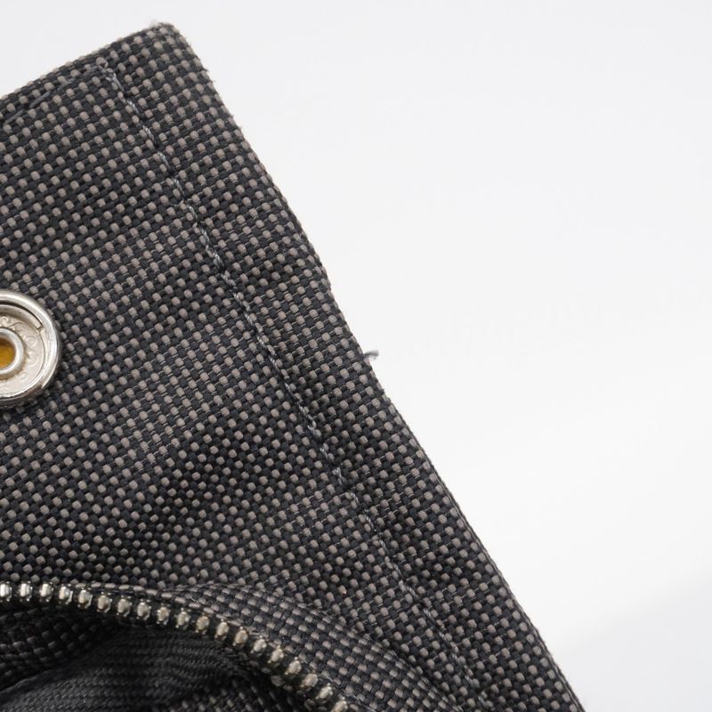 Hermes Backpack Daypack Yale Line Ad PM Canvas Gray Silver Hardware Women