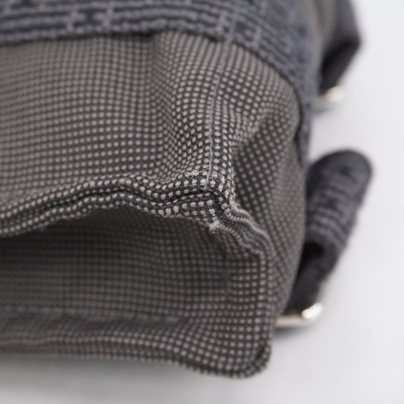 Hermes Backpack Daypack Yale Line Ad PM Canvas Gray Silver Hardware Women