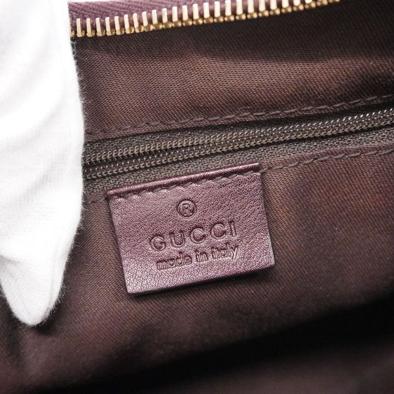 Gucci Handbag GG Canvas Abby 190525 Canvas Beige Brown Chien Pan Gold Hardware