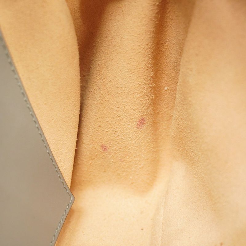 Gucci Shoulder Bag GG Marmont 447632 Leather Gray Silver Hardware Women