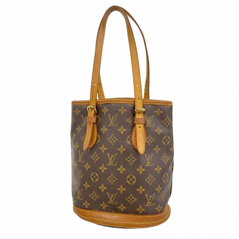 Louis Vuitton Tote Bag Monogram Bucket PM M42238 Brown Ladies