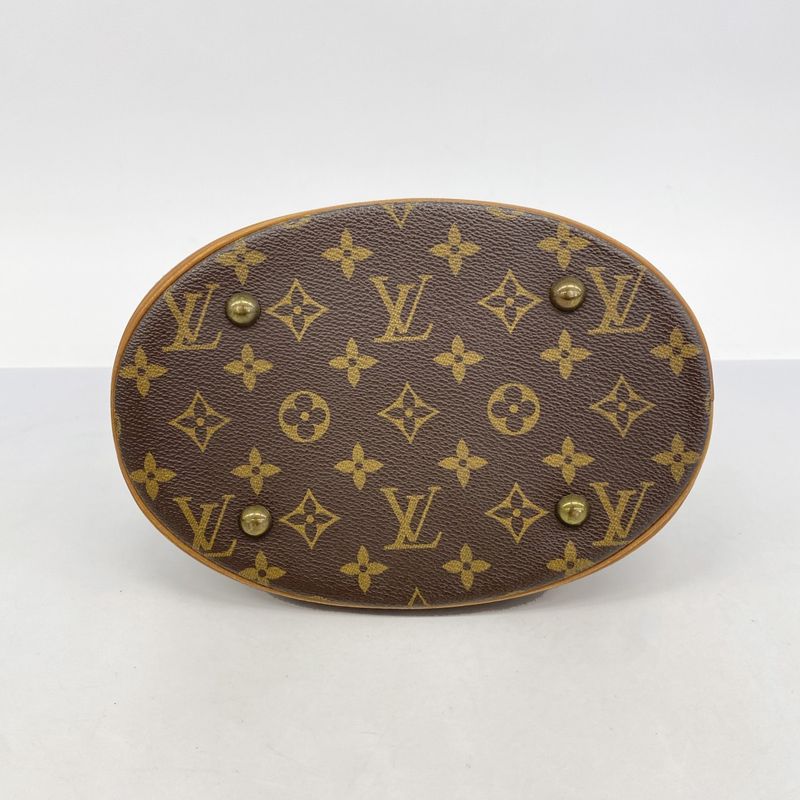 Louis Vuitton Tote Bag Monogram Bucket PM M42238 Brown Ladies