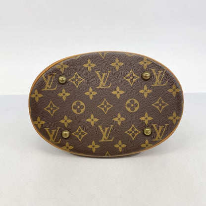 Louis Vuitton Tote Bag Monogram Bucket PM M42238 Brown Ladies