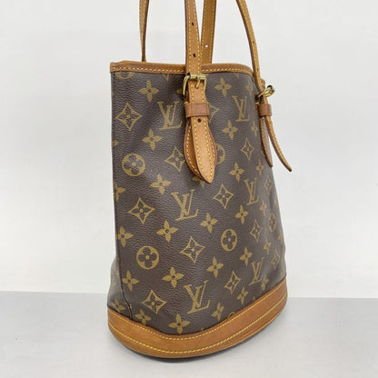 Louis Vuitton Tote Bag Monogram Bucket PM M42238 Brown Ladies