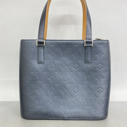 Louis Vuitton Monogram Matte Stockton M55115 Blue Women's Tote Bag