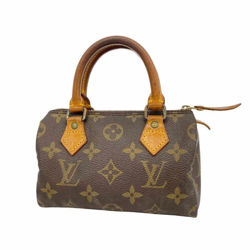 Louis Vuitton Handbag Monogram Mini Speedy M41534 Brown Ladies