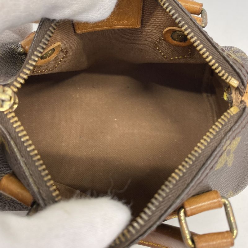 Louis Vuitton Handbag Monogram Mini Speedy M41534 Brown Ladies