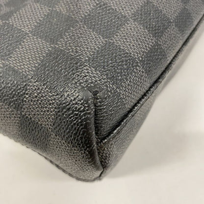Louis Vuitton Shoulder Bag Damier Graphite Mique MM N41106 Black Men's
