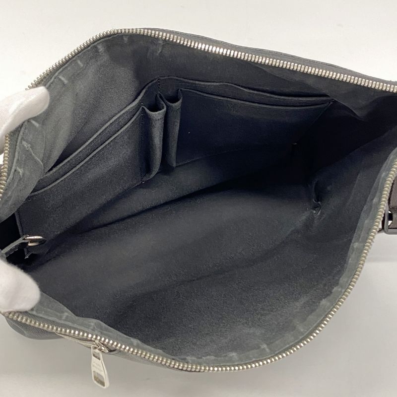 Louis Vuitton Shoulder Bag Damier Graphite Mique MM N41106 Black Men's