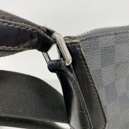 Louis Vuitton Shoulder Bag Damier Graphite Mique MM N41106 Black Men's
