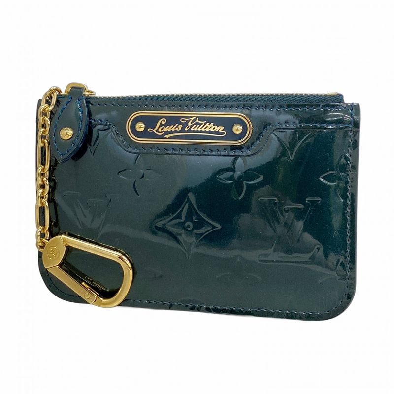 Louis Vuitton Coin Case Vernis Pochette Cles NM M93665 Blue New Ladies