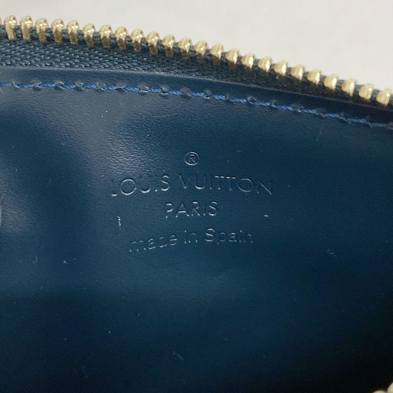Louis Vuitton Coin Case Vernis Pochette Cles NM M93665 Blue New Ladies