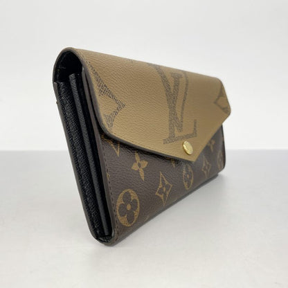 Louis Vuitton Long Wallet Monogram Giant Reverse Portefeuille Sarah M80726
