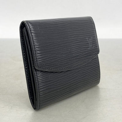 Louis Vuitton Coin Case Epi Porte Culte Surple M63512 Noir Black Men Women