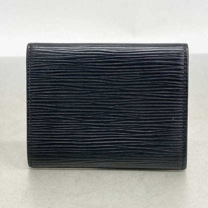 Louis Vuitton Coin Case Epi Porte Culte Surple M63512 Noir Black Men Women