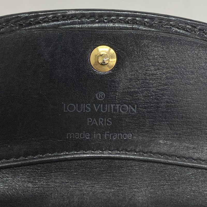 Louis Vuitton Coin Case Epi Porte Culte Surple M63512 Noir Black Men Women