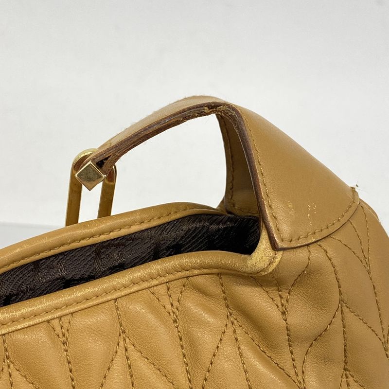 Gucci Shoulder Bag Jackie 001 4015 Leather Brown Gold Hardware Women's