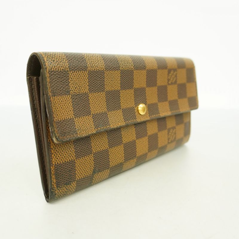 Louis Vuitton Long Wallet Damier Pochette Portmonnais Cles Di N61724 Ebène
