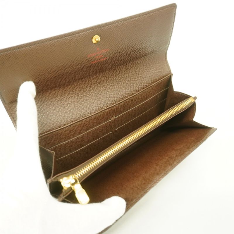 Louis Vuitton Long Wallet Damier Pochette Portmonnais Cles Di N61724 Ebène