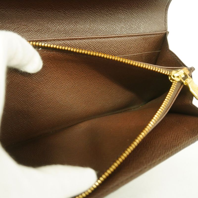 Louis Vuitton Long Wallet Damier Pochette Portmonnais Cles Di N61724 Ebène