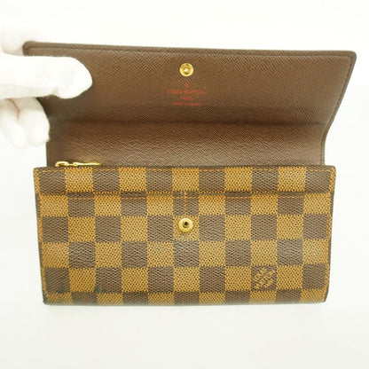Louis Vuitton Long Wallet Damier Pochette Portmonnais Cles Di N61724 Ebène