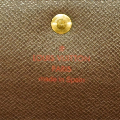 Louis Vuitton Long Wallet Damier Pochette Portmonnais Cles Di N61724 Ebène