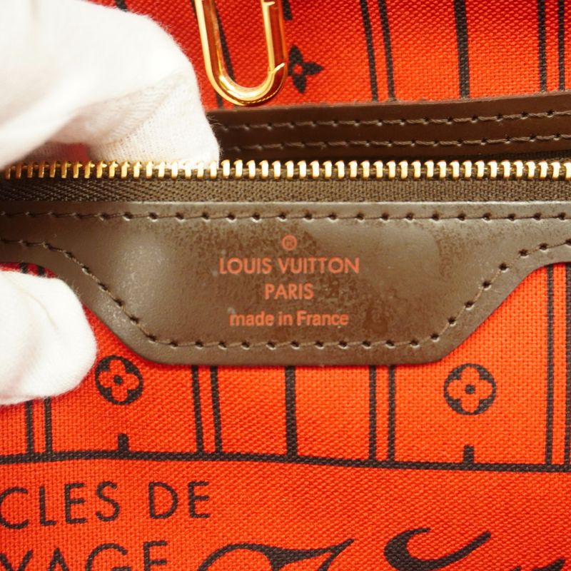 Louis Vuitton Tote Bag Damier Neverfull MM N51105 Ebene Womens