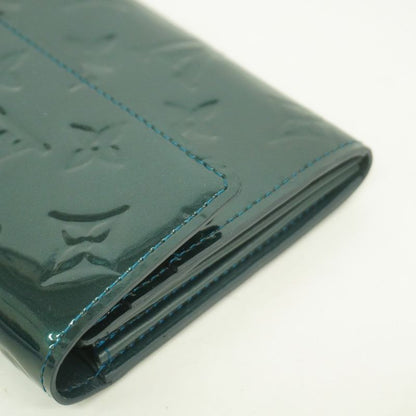 Louis Vuitton Vernis Portefeuille Sarah M93667 Blue New Women's Long Wallet