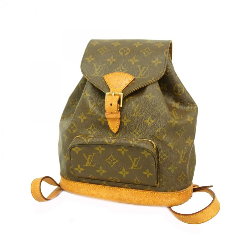Louis Vuitton Backpack Daypack Monogram Montsourismm M51136 Brown Women's