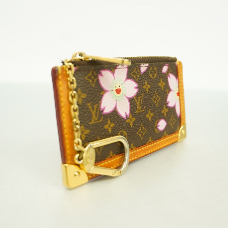 Louis Vuitton Coin Case Monogram Cherry Blossom Collaboration With Takashi