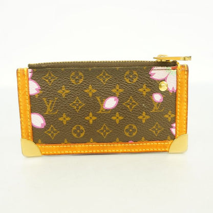 Louis Vuitton Coin Case Monogram Cherry Blossom Collaboration With Takashi