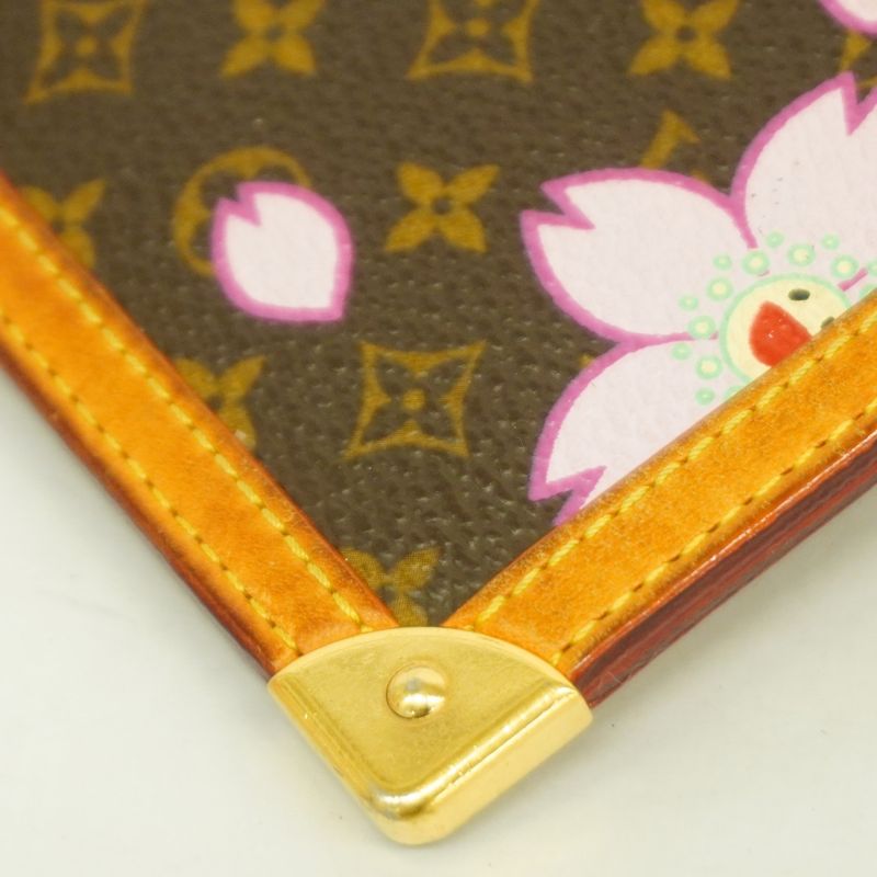 Louis Vuitton Coin Case Monogram Cherry Blossom Collaboration With Takashi