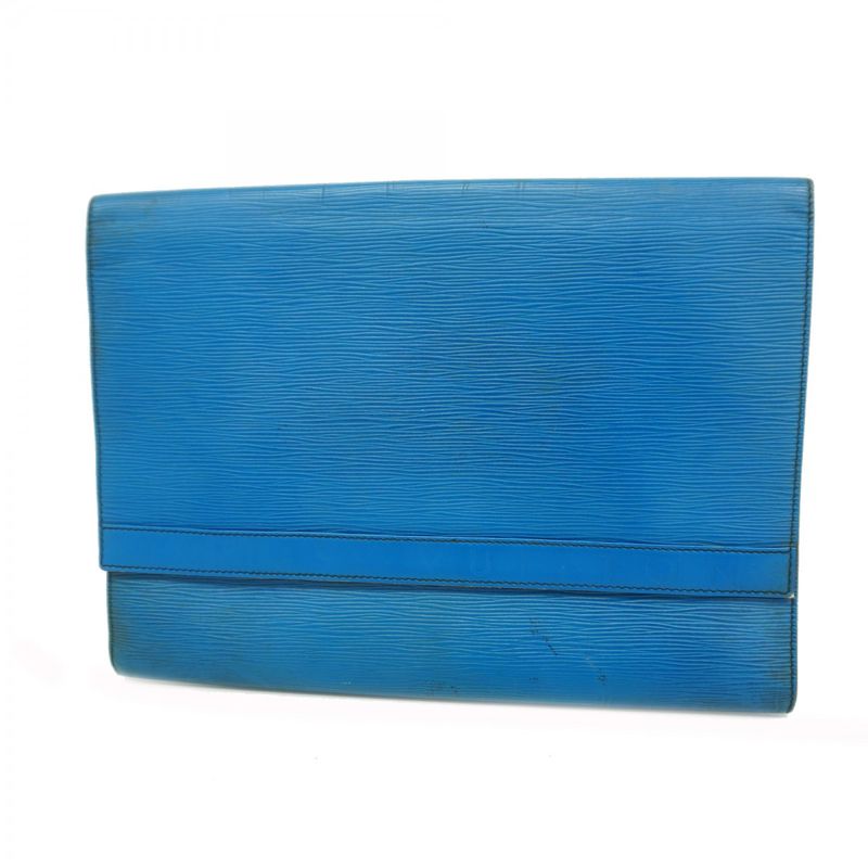 Louis Vuitton Epi Pochette Unverop Clutch Bag M52585 Toledo Blue Men's