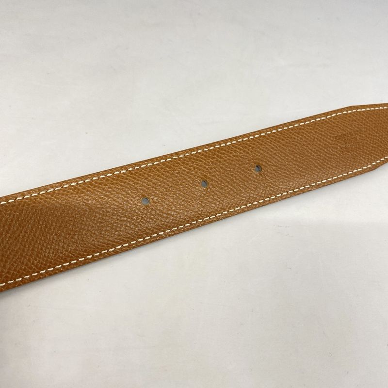 Hermes Belt Constance H Belt Courchevel Gold Hardware □C Marked Ladies