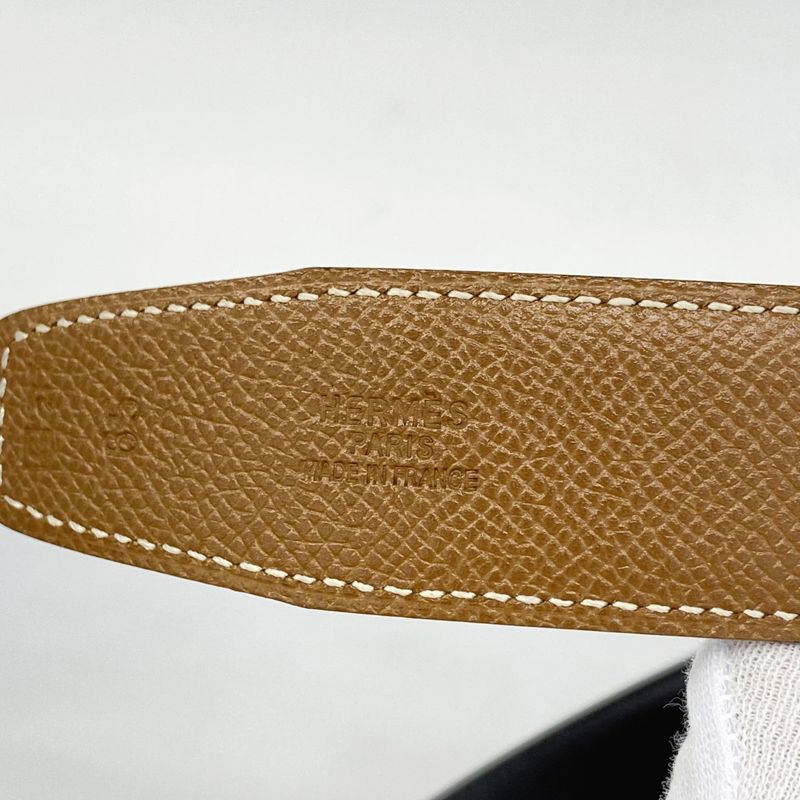 Hermes Belt Constance H Belt Courchevel Gold Hardware □C Marked Ladies