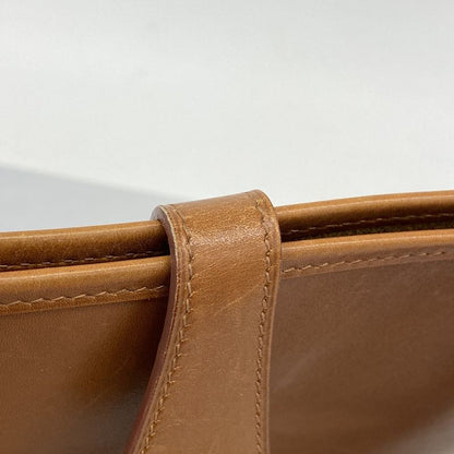 Hermes Shoulder Bag Evelyn 1 Box Calf Noisette Gold Hardware □F Engraved Ladies