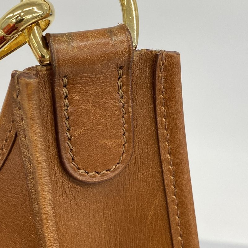 Hermes Shoulder Bag Evelyn 1 Box Calf Noisette Gold Hardware □F Engraved Ladies