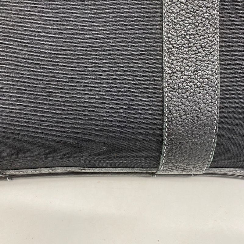 Hermes Tote Bag Garden Party PM Toile Ash Black Silver Hardware □I Engraved