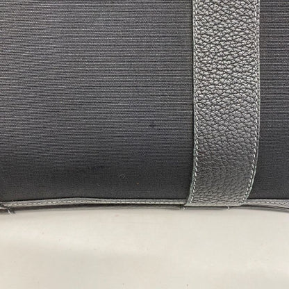 Hermes Tote Bag Garden Party PM Toile Ash Black Silver Hardware □I Engraved