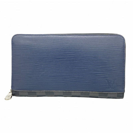 Louis Vuitton Epi Damier Graphite Zippy Organizer NM M68227 Navy Black Men's