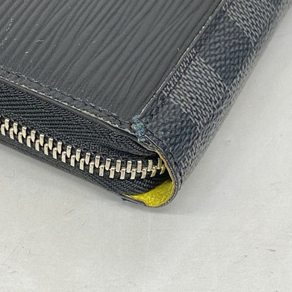 Louis Vuitton Epi Damier Graphite Zippy Organizer NM M68227 Navy Black Men's