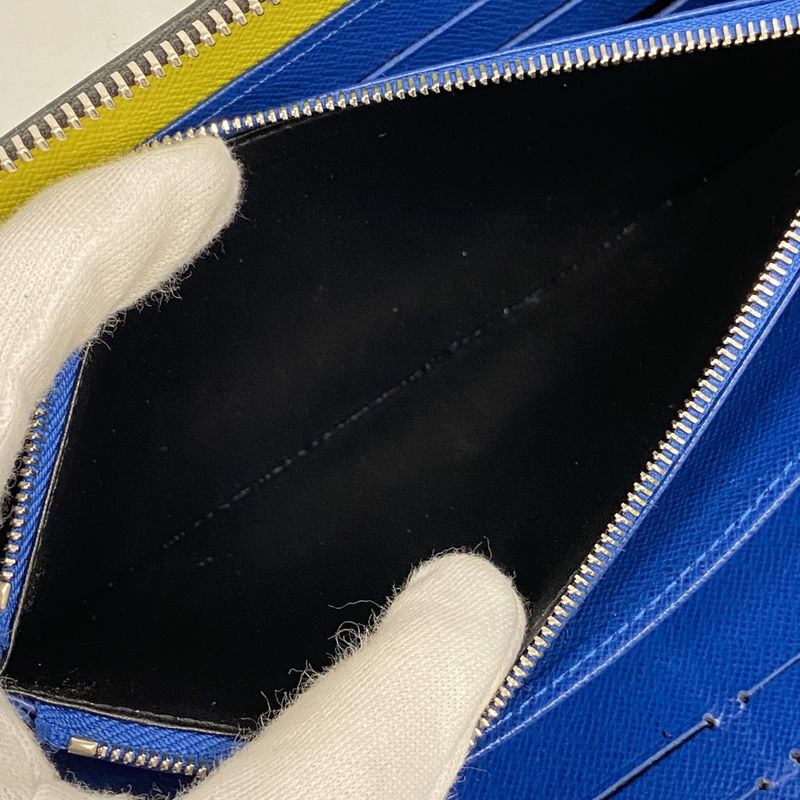 Louis Vuitton Epi Damier Graphite Zippy Organizer NM M68227 Navy Black Men's