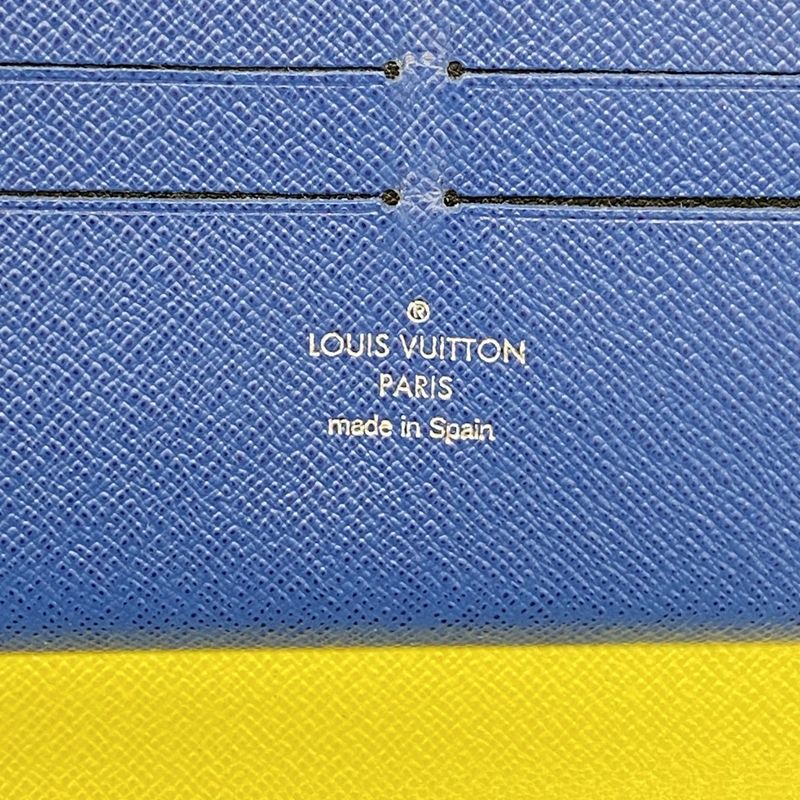 Louis Vuitton Epi Damier Graphite Zippy Organizer NM M68227 Navy Black Men's