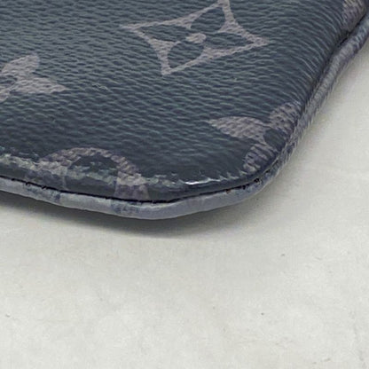 Louis Vuitton Coin Case Monogram Eclipse Reverse Pochette Cles M80905 Gray